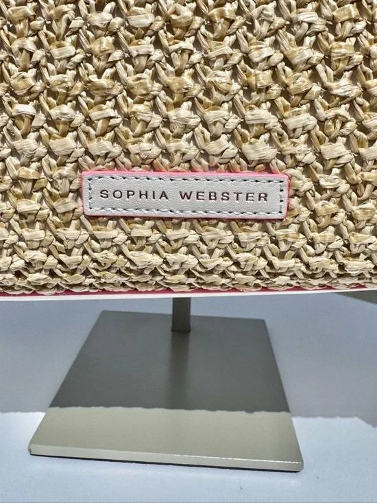 Sophia Webster Taya Raffia Multi-Colored Tote - Picture 11 of 16